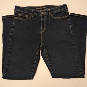 Michael Kors Women's Dark Gray Straight Leg Jeans